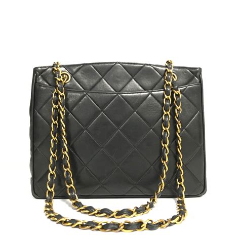 black chanel shoulder bag|Chanel vintage black shoulder bag.